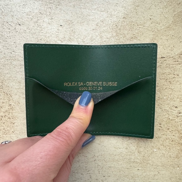 Original Green color Rolex card holder - Picture 3 of 3